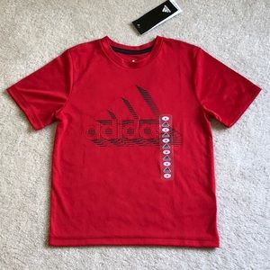 ADIDAS BOYS’ SIZE 4 SHORT SLEEVE TEE